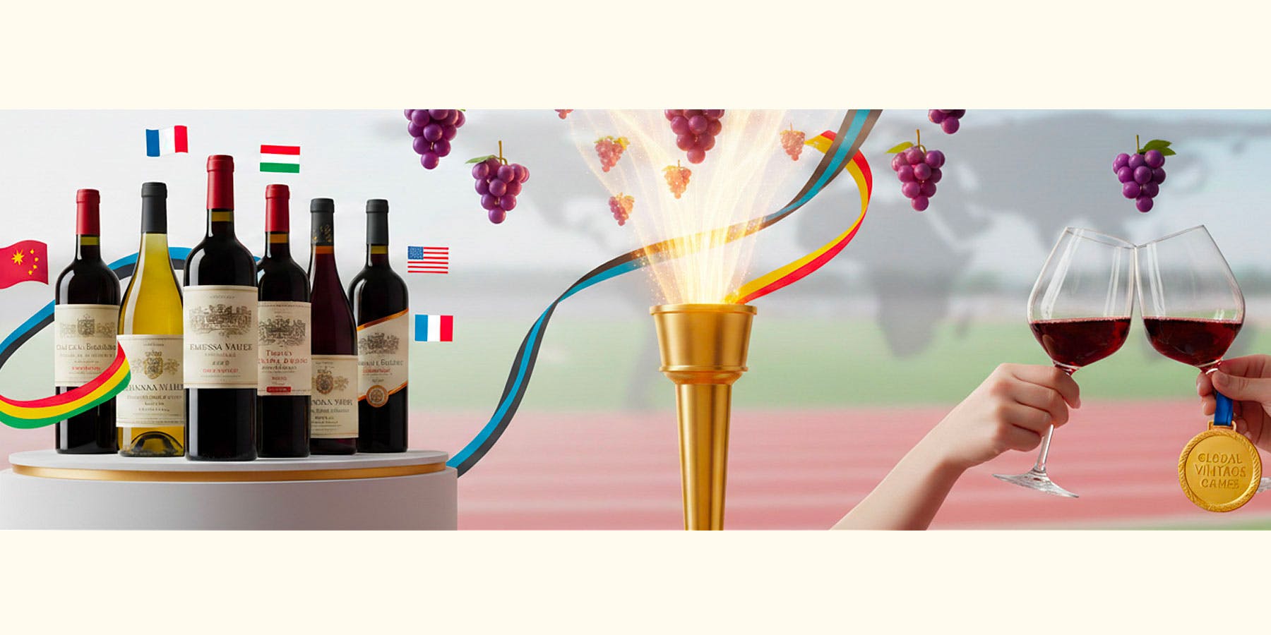 Olympische Spiele und Wein